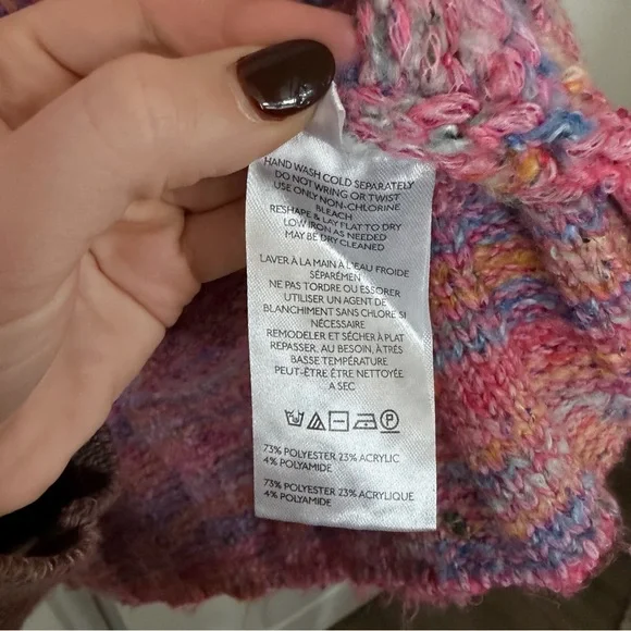 Free People Cotton Candy Pullover Sweater in Azalea Jewel - Picture 8 of 9